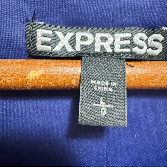 Express Art Deco Sequin Mini Dress Aztec Bodycon Blue Black Silver Size Large - Picture 12 of 14